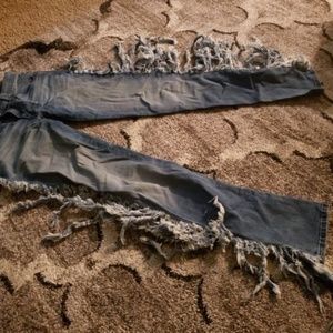 Fringed Jeans